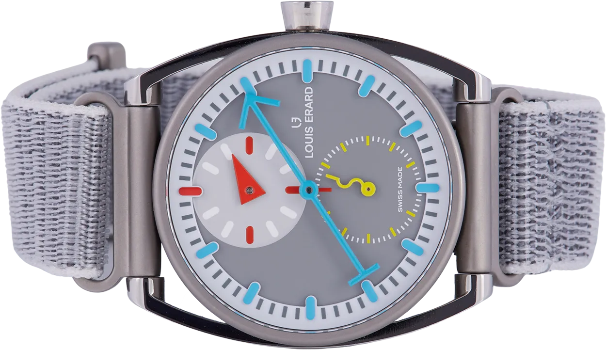 Louis Erard Le Régulateur Grey Dial Titanium Louis Erard x Alain Silberstein Limited Edition 85358TT03